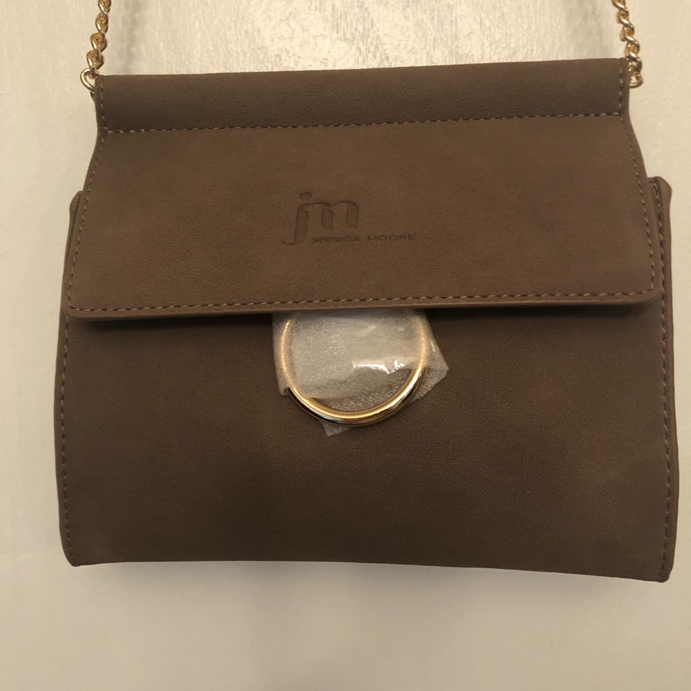 jm Jessica Moore suede crossbody bag. NWT